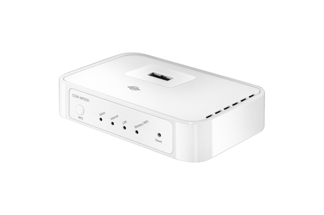 プラネックス、WiMAX/3Gモバイル通信端末対応の小型Wi-Fiルータ「CQW-MR200」 画像