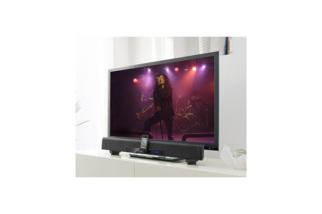 日本ビクター、薄型テレビとマッチするバー状のフロントサラウンドシステム……iPhone対応モデルも 画像