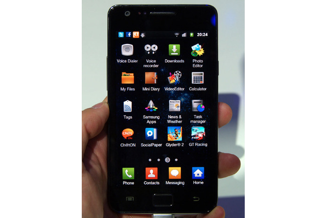 【MWC 2011(Vol.12):動画】Samsung発表の「GALAXY S II」を会場でチェック! 画像