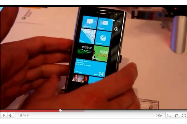 【MWC 2011（Vol.19）：動画】Windows Phone 7の操作感をチェック！……Dell Venue Pro、HTC 7 Pro 画像