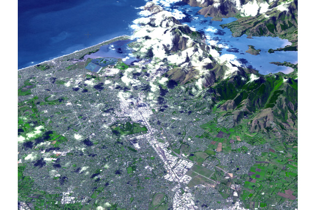 NASA、大地震のニュージーランドの衛星画像を公開 画像