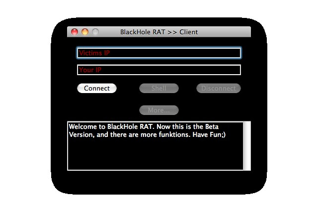 今後拡散も？　Mac OS Xで動作するトロイの木馬「BlackHole RAT」、マカフィーが警鐘 画像