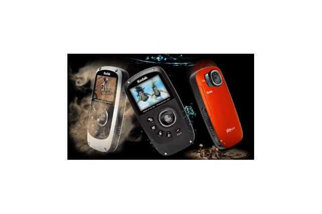 コダック、小型防水・防塵のHDビデオカメラ 画像