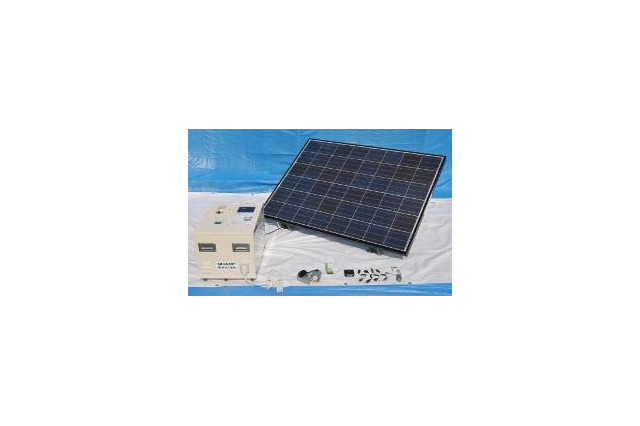 【地震】シャープと新神戸電機、被災地向けに「ソーラー発電システム」を出荷 画像