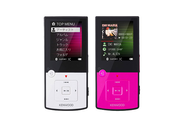 ケンウッド、Bluetooth対応で内蔵メモリ8GBのポータブルオーディオプレーヤー 画像