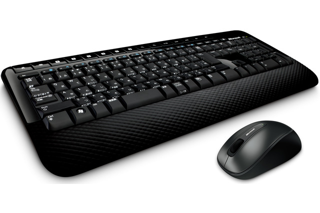 マイクロソフト、セキュアなワイヤレスキーボード……マウス付きで実売5千円切る 画像