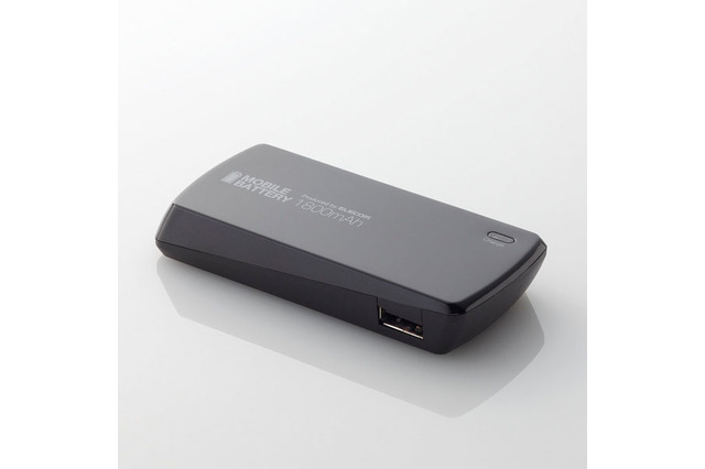 エレコム、iPhoneやスマートフォンを電池残量80%まで充電できるモバイルバッテリ 画像