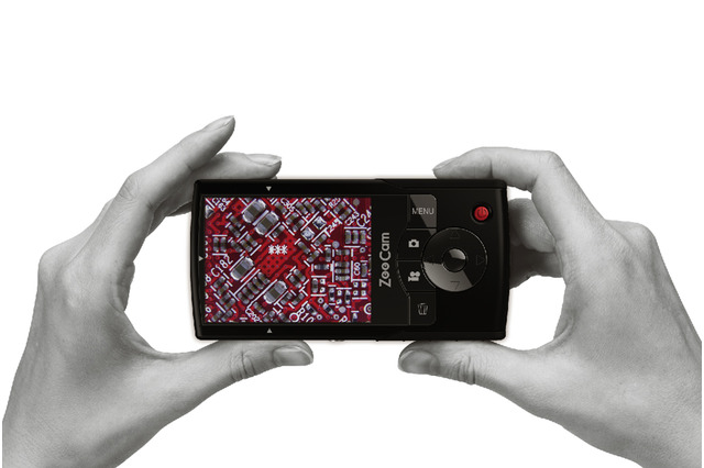 富士電子、携帯性重視のデジタルカメラ型電子顕微鏡に新モデル 画像