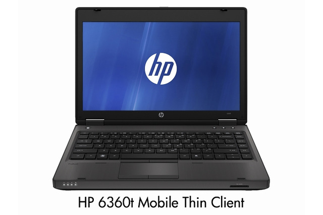 日本HP、省電力で安全なノート型シンクライアント「6360t」発売 画像