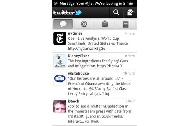 「Twitter for Android」の最新版が公開……プッシュ通知と複数アカウント管理機能が追加 画像