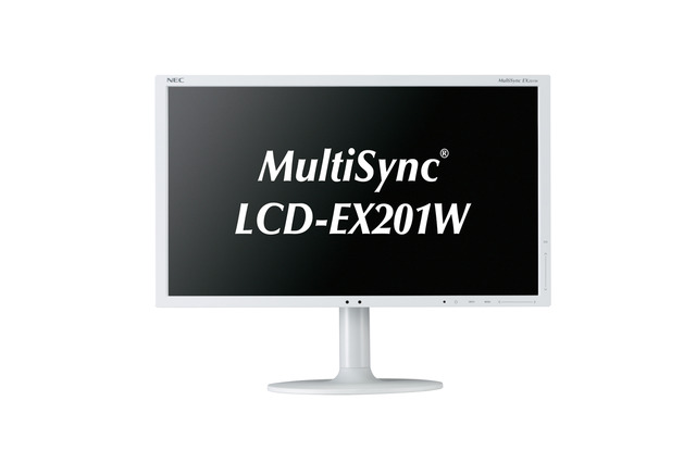 NEC、軽量薄型・省電力・狭額縁の20型ワイド液晶ディスプレイ 画像