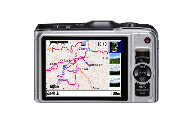 カシオ、GPS機能搭載デジカメ「EX-H20G」用に山歩き撮影用データを収録したSDカード 画像