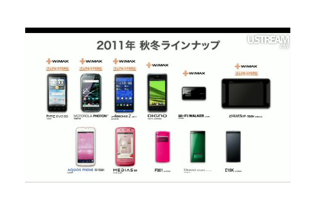 KDDI au秋冬モデル発表……田中社長「多数のユーザーがスマートフォンにシフト」 画像