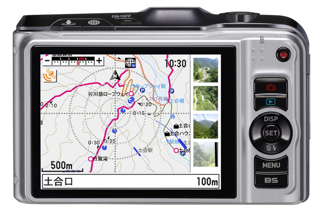 カシオ、デジカメの液晶に表示できる登山地図情報に5タイトル追加……谷川岳・六甲・屋久島など 画像