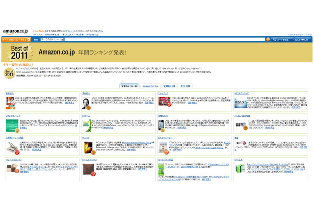 今年一番売れた商品は？……Amazon.co.jp「2011年年間ランキング」を発表 画像