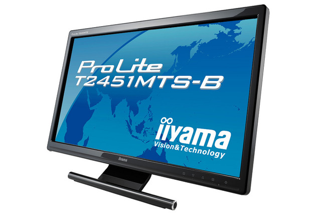 「iiyama」ブランドでマルチタッチ機能対応の23.6型フルHD液晶ディスプレイ 画像