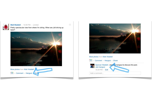 Google+がビデオチャットの模様をライブ配信できる機能を追加 画像