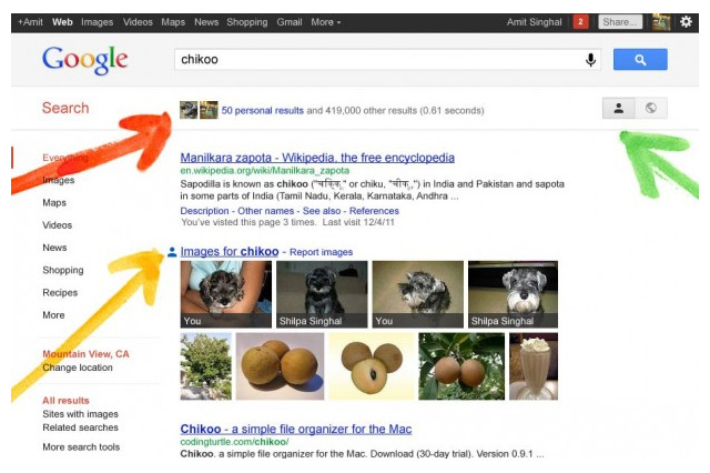 Googleが検索対象にGoogle+を含めるサーチ・プラスを発表  画像