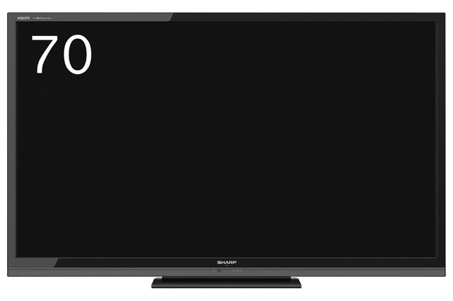 シャープ、迫力の大画面70型液晶テレビ「アクオス」……実売55万円前後 画像