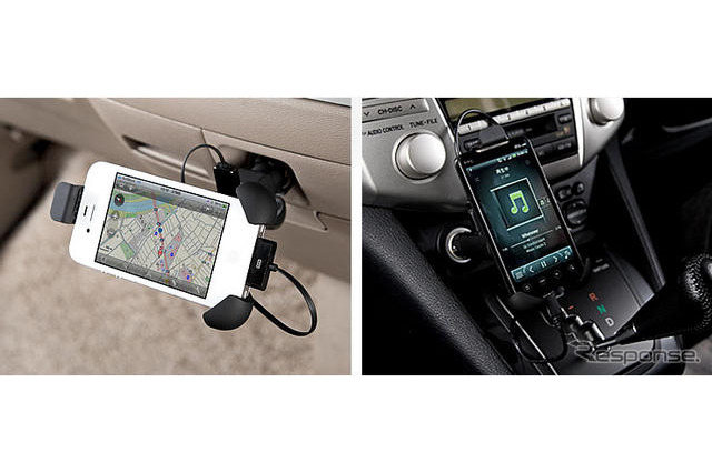 サンワサプライ、充電用USBポート付のスマートフォン車載ホルダーを発売  画像