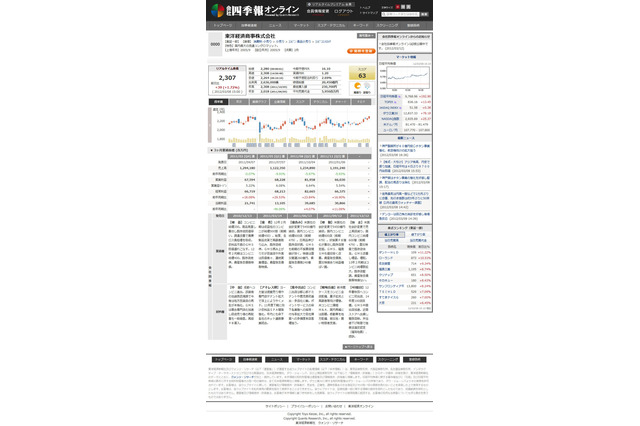 「会社四季報オンライン」、サービス開始……個人投資家向けに12日からプレオープン 画像