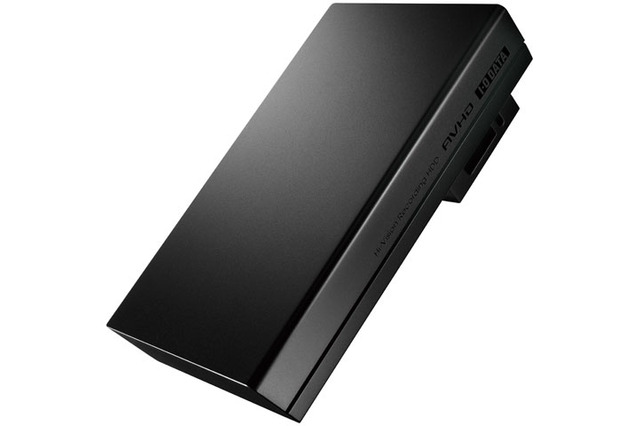 アイ・オー、工具不要でテレビ背面に取付可能&コンセント接続不要の番組録画用HDD 画像