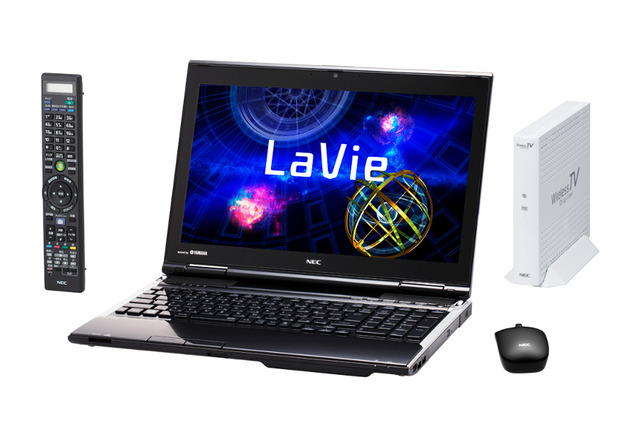 NEC、ノートPC「LaVie」2012年夏モデルとして、テレビ視聴機能を拡大した15.6型2機種 画像