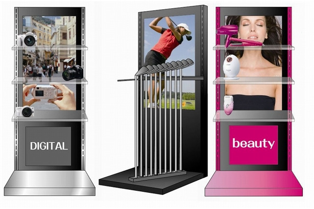 DNP、デジタルサイネージと一体化した商品棚「モニタナ」発売 画像