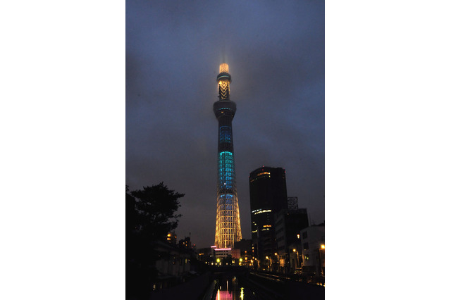 【フォトレポート】スカイツリー、七夕限定のライティングを実施! 画像