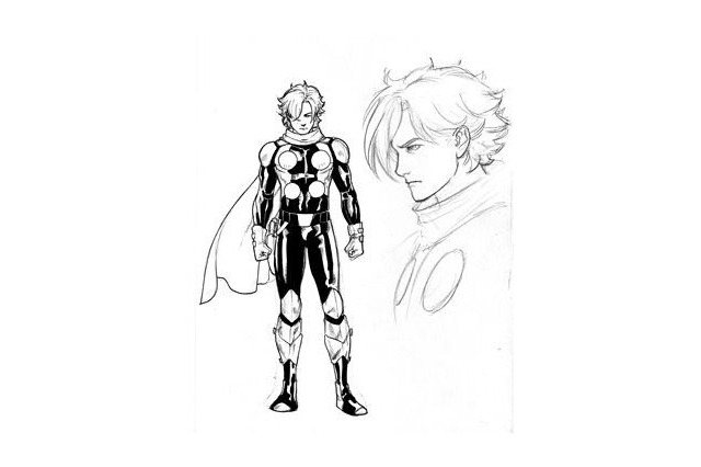 これがアメコミ版・島村ジョーだ! Cyborg009ラフスケッチ 画像