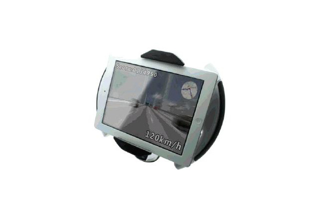 iPadやタブレットのレーシング・フライトゲーム向きハンドル型ホルダー 画像