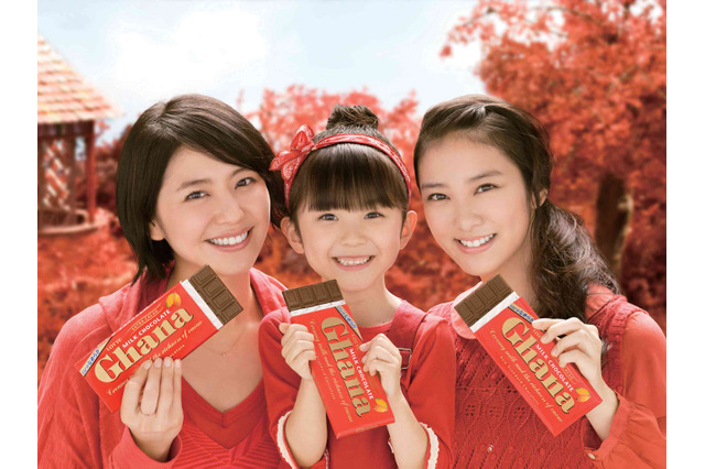 長澤まさみ、武井咲が共演、ロッテ『Ghana』新CM今日からオンエア 画像