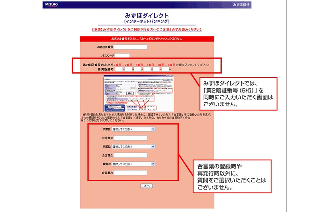 みずほ銀行をかたるフィッシングサイトが出現……フィッシング対策協議会が注意喚起 画像