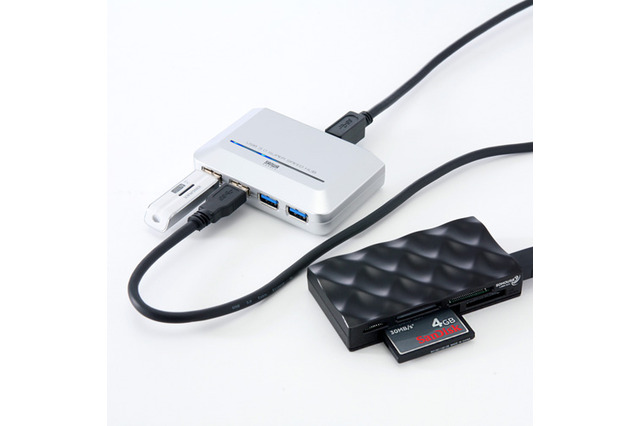 USB3.0コントローラ「VL811」を内蔵、4ポートに増設可能なUSB3.0ハブ 画像