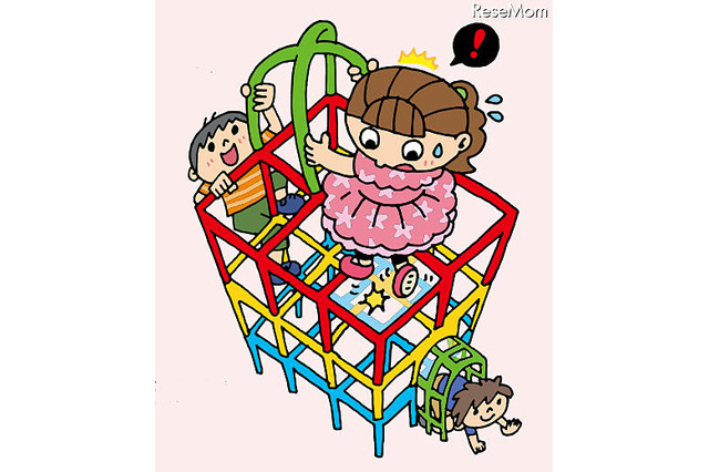 公園遊具による事故について注意を呼びかけ 画像