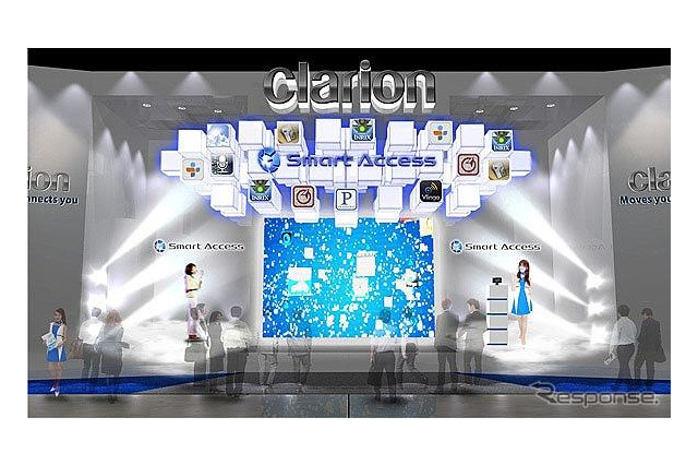 【CEATEC 2012 Vol.9】クラリオン、自動車向けのクラウド情報ネットワークサービスをアピール 画像