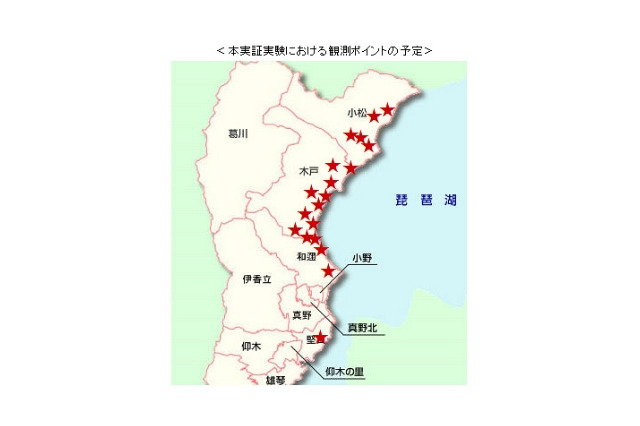 ドコモと京大、環境センサーネットワークを活用し気象現象を共同研究 画像