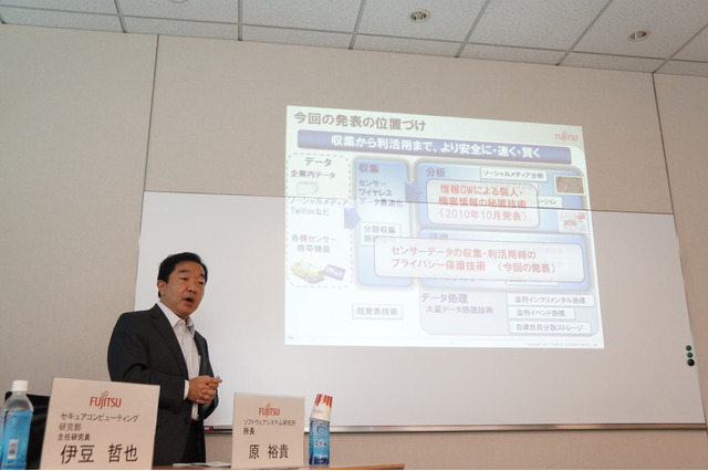 ビッグデータビジネスのリスクを解決する……富士通研、センサーデータのプライバシー保護技術説明会 画像