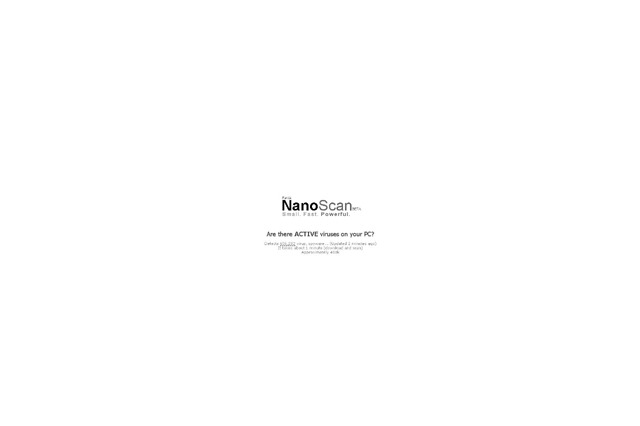 60秒以内でマルウェアが検出できるオンラインスキャナ「NanoScan ベータ版」 画像