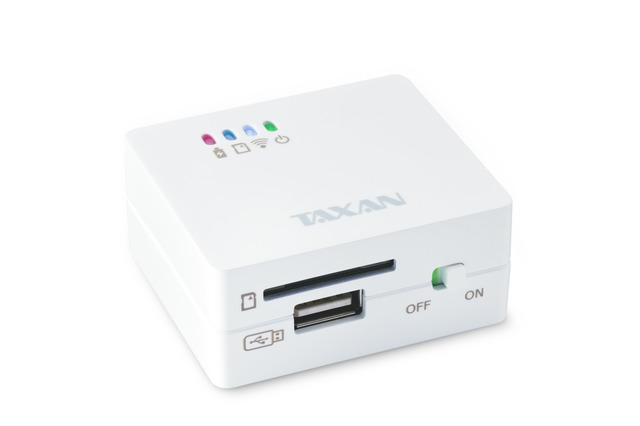 加賀ハイテック、コンパクトサイズのワイヤレスストレージ「TAXAN “MeoBankSD”」 画像