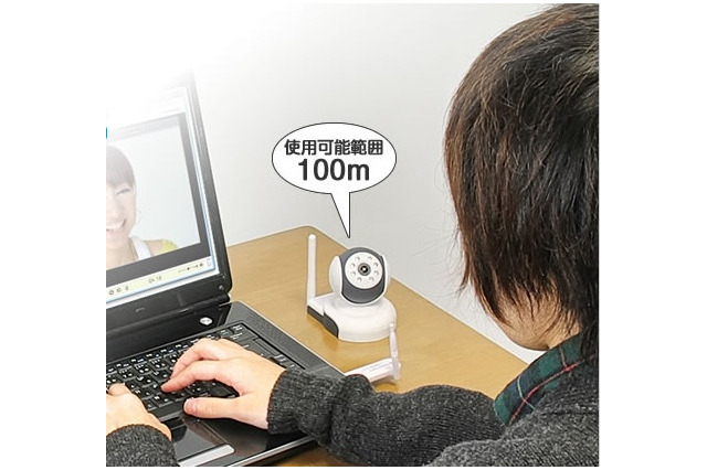 ビデオチャットはもちろん別室のペット・赤ちゃんを確認できるワイヤレスWebカメラ 画像