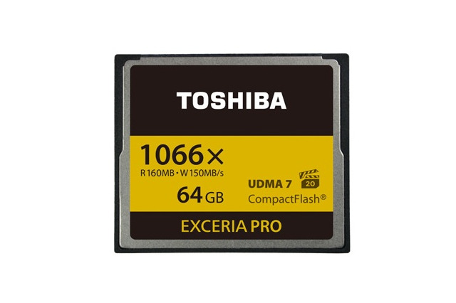 東芝、一眼レフ向けCFカード市場に参入……データ転送世界最速クラスを来春発売 画像