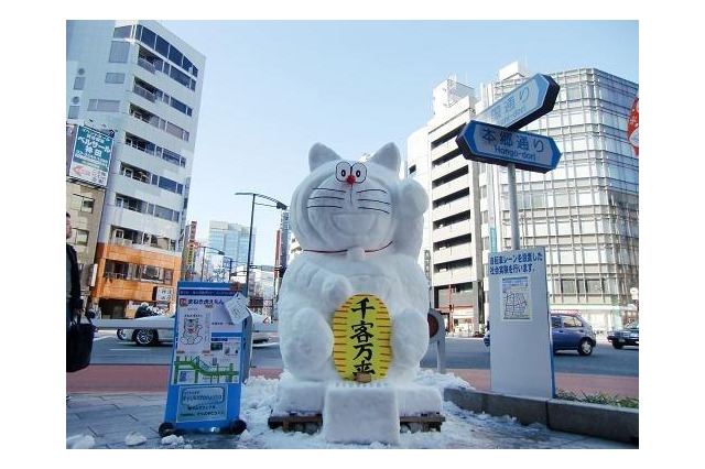 東京に巨大雪だるま　1月19-20日 画像