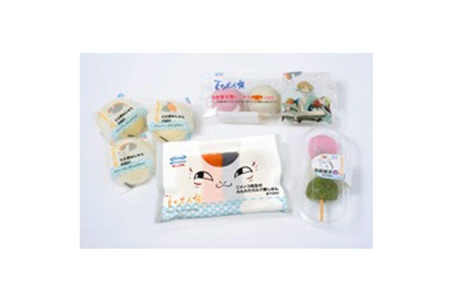 「ニャンコ先生」をイメージした菓子パン＆和菓子 画像