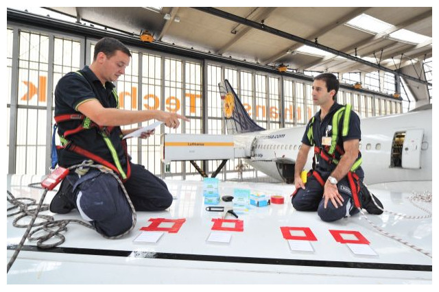 ルフトハンザの鮫肌飛行機 画像