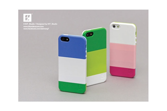 自分でパーツを組み立てるプラモデル型iPhone 5ケース 画像