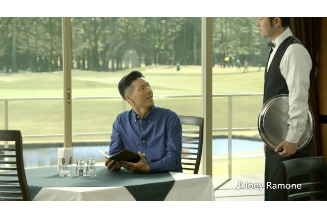 うまっ！ 石川遼は、これだ……『アサヒドライゼロ』新TV-CM 画像