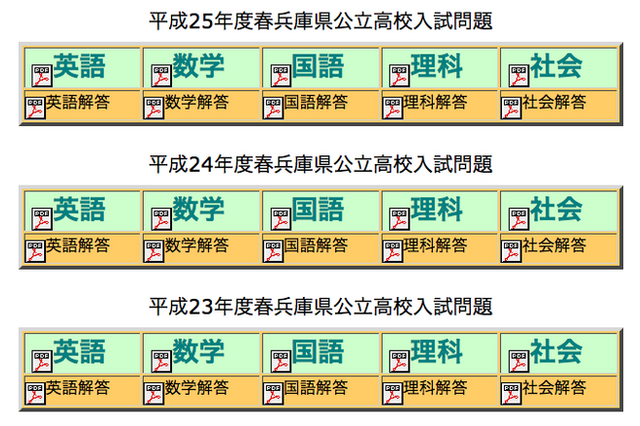 【高校受験2013】兵庫県公立高校入試の解答、晶学社がサイトに公開 画像