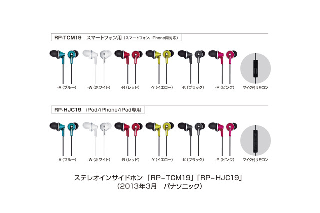 パナソニック、iPhone向けリモコン付きステレオイヤホン……ハンズフリー通話にも対応 画像