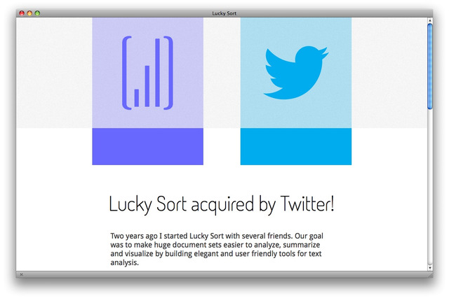 Twitter、ビッグデータ分析のLucky Sortを買収 画像
